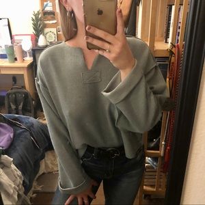 • green sweater •